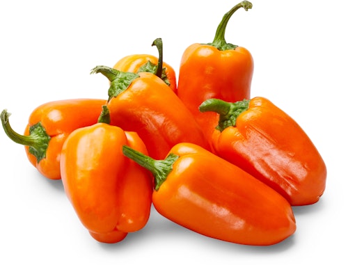 Orange mini Paprika, ekstra søte Holland/Norge, 150 g