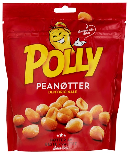 Bilde: © Polly / Kolonial.no Polly Polly Peanøtter 330 g