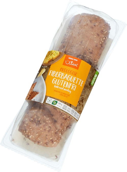 Bilde: © REMA 1000 / Kolonial.no REMA 1000 Uten Fiberbaguette Glutenfri, Økologisk, 150 g