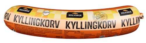 Bilde: © Solvinge / Kolonial.no Solvinge Kyllingkorv 300 g
