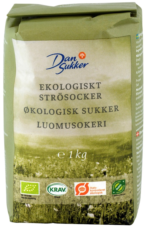 Bilde: © Dansukker / Kolonial.no Dansukker Sukker Økologisk, 1 kg