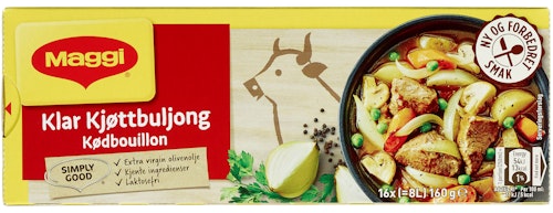 Bilde: © Maggi / Oda Maggi Klar kjøttbuljong Terninger, 8 l