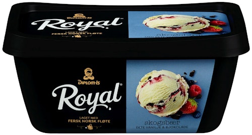 Bilde: © Diplom-Is / Oda Diplom-Is Royal Skogsbær & Sjokolade 0,9 l