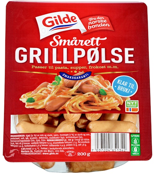 Bilde: © Gilde / Oda Gilde Smårettpølse 200 g