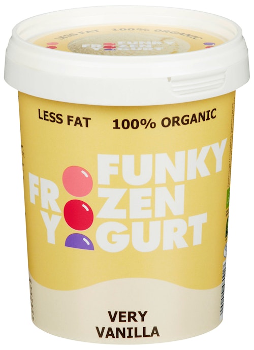 Bilde: © Funky Frozen Yogurt / Kolonial.no Funky Frozen Yogurt Very Vanilla Økologisk, 0,5 l
