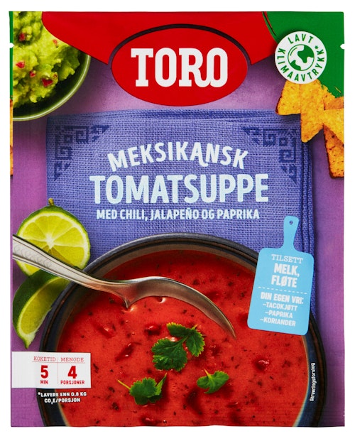 Bilde: © Toro / Kolonial.no Toro Meksikansk tomatsuppe 100 g
