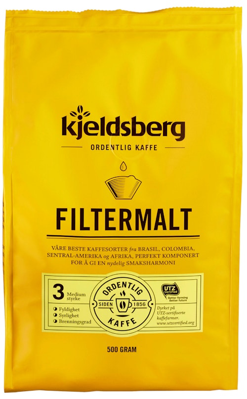 Bilde: © Kjeldsberg Kaffebrenneri / Kolonial.no Kjeldsberg Kaffebrenneri Original Filtermalt Kaffe 500 g