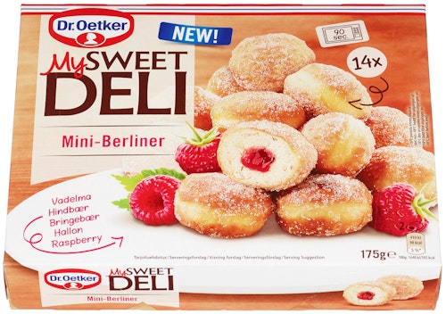 Bilde: © Dr. Oetker / Oda Dr. Oetker Mini-Berliner Raspberry