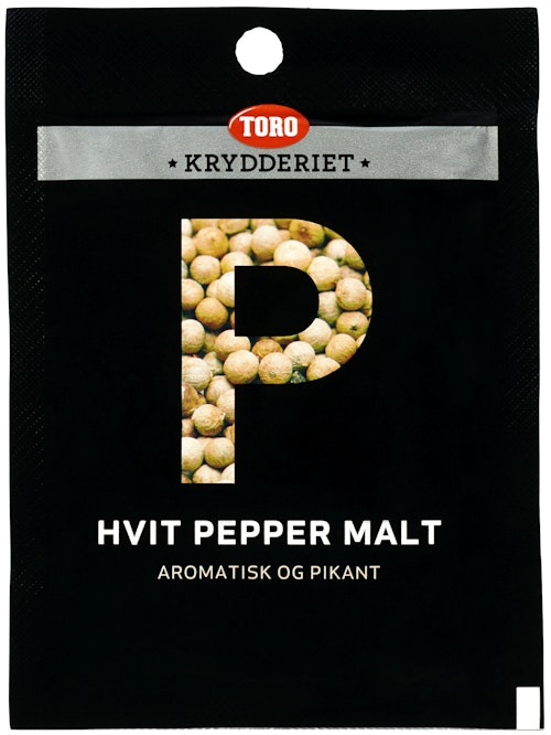 Bilde: © Toro / Kolonial.no Toro Hvit Pepper Malt, 13 g