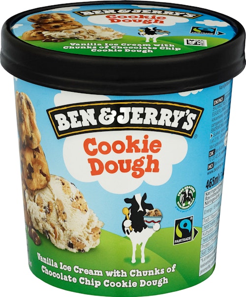 Bilde: © Ben & Jerry's / Kolonial.no Ben & Jerry's Cookie Dough Iskrem 465 ml