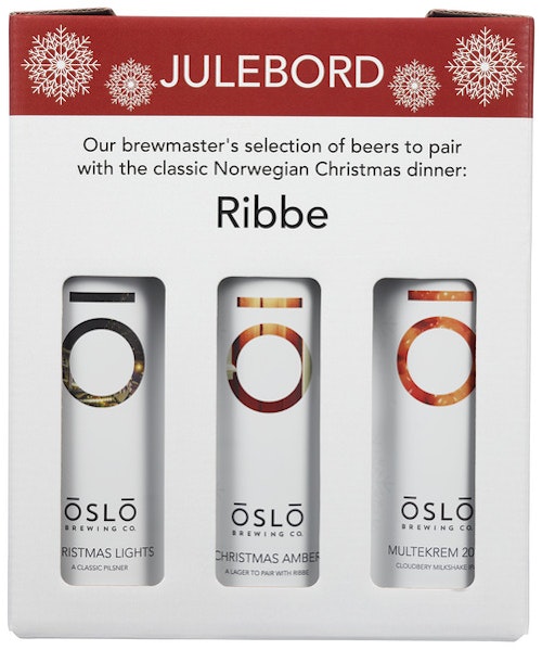 Bilde: © Oslo Brewing Company / Oda Oslo Brewing Company Julebord Ribbe 6 x 0,5l