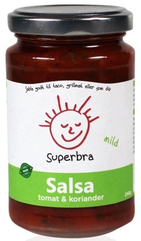 Superbra Salsa Mild Tomat & Koriander Økologisk