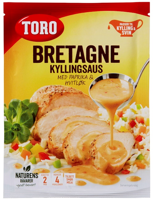 Bilde: © Toro / Kolonial.no Toro Bretagne kyllingsaus 27 g
