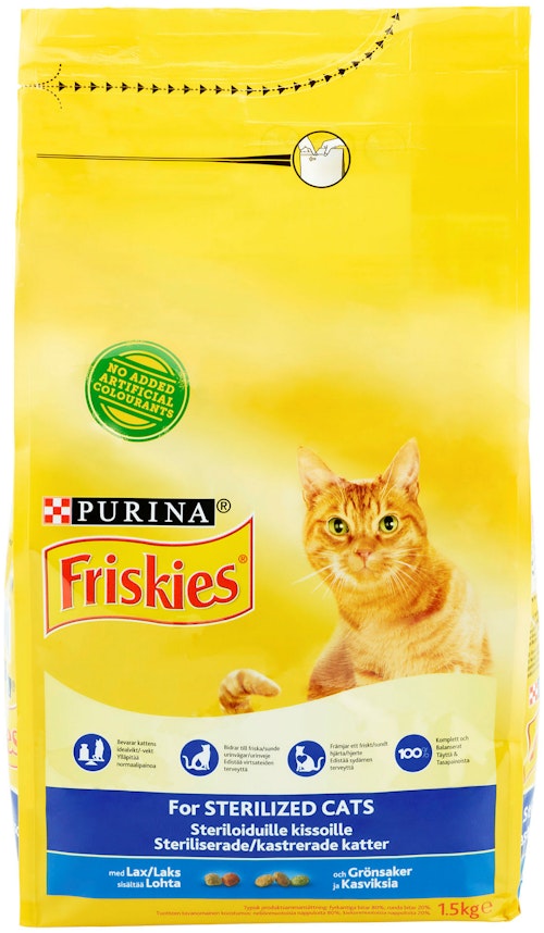 Bilde: © Friskies / Kolonial.no Friskies Kattemat for steriliserte katter 1,5 kg