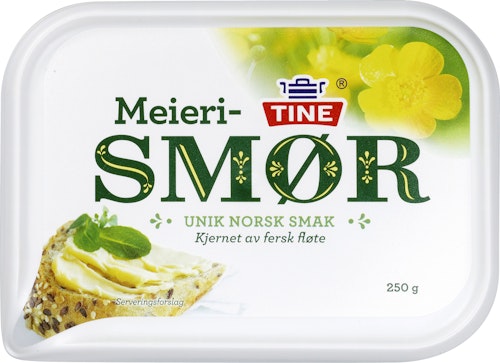 Bilde: © Tine / Kolonial.no Tine Ekte Smør 250 g