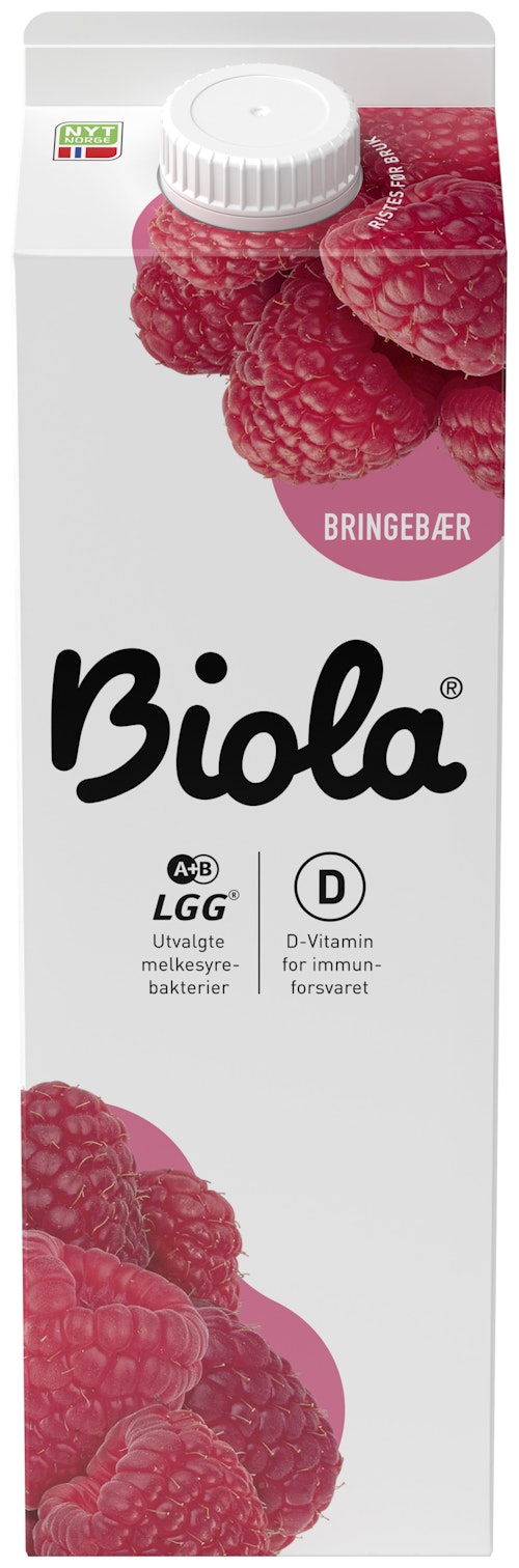 Bilde: © Tine / Oda Tine Biola Bringebærdrikk 1 l