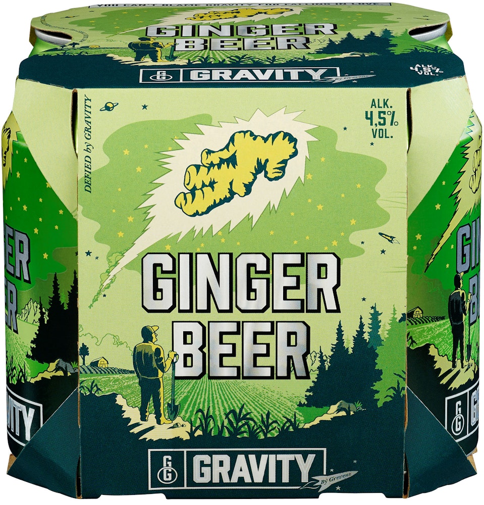 Grevens Gravity Ginger Beer 4x0,33l