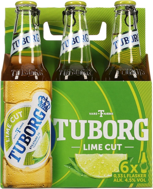 Bilde: © Tuborg / Kolonial.no Tuborg Tuborg Lime Cut 6 x 0,33l, 1,98 l