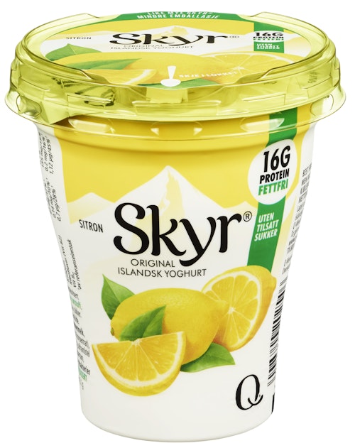 Bilde: © Q-meieriene / Oda Q-meieriene Skyr Sitron 160 g