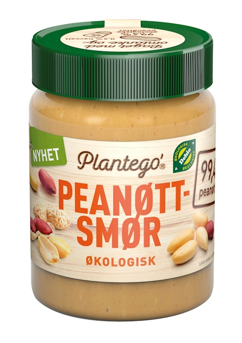Bilde: © Plantego / Oda Plantego Plantego' Økologisk Peanøttsmør 350 g