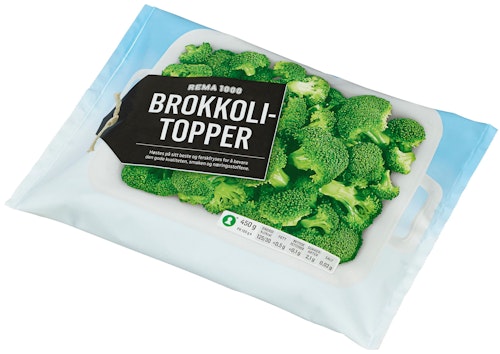 Bilde: © REMA 1000 / Kolonial.no REMA 1000 Brokkolitopper 450 g