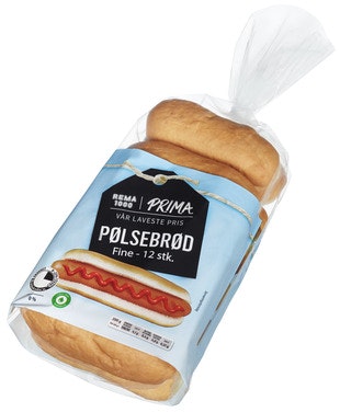 Bilde: © Prima / Oda Prima Pølsebrød 12 stk