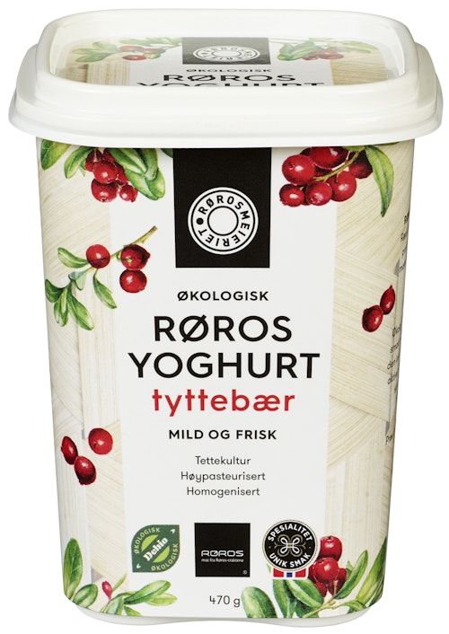 Rørosmeieriet Økologisk Yoghurt Med Tyttebær
