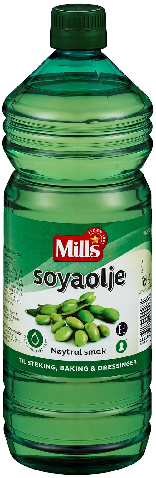 Bilde: © Mills / Kolonial.no Mills Soyaolje 1 l