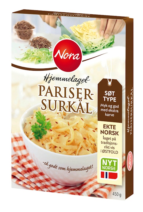 Bilde: © Nora / Oda Nora Parisersurkål Hjemmelaget 450 g