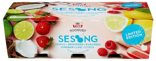 Bilde: © Tine / Kolonial.no Tine Yoghurt Sommerfrisk 8x150 g, 8 stk