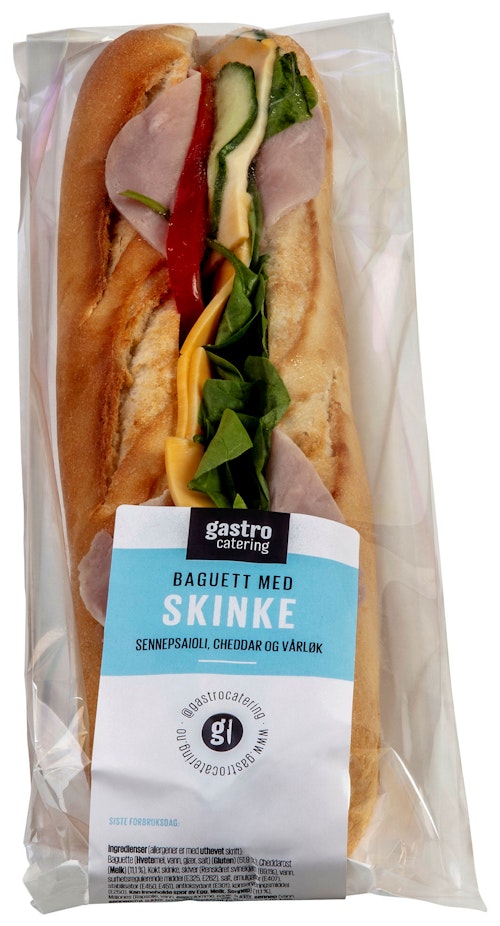 Bilde: © Gastro Kitchen / Kolonial.no Gastro Kitchen Baguette med Ost Og Skinke 250 g