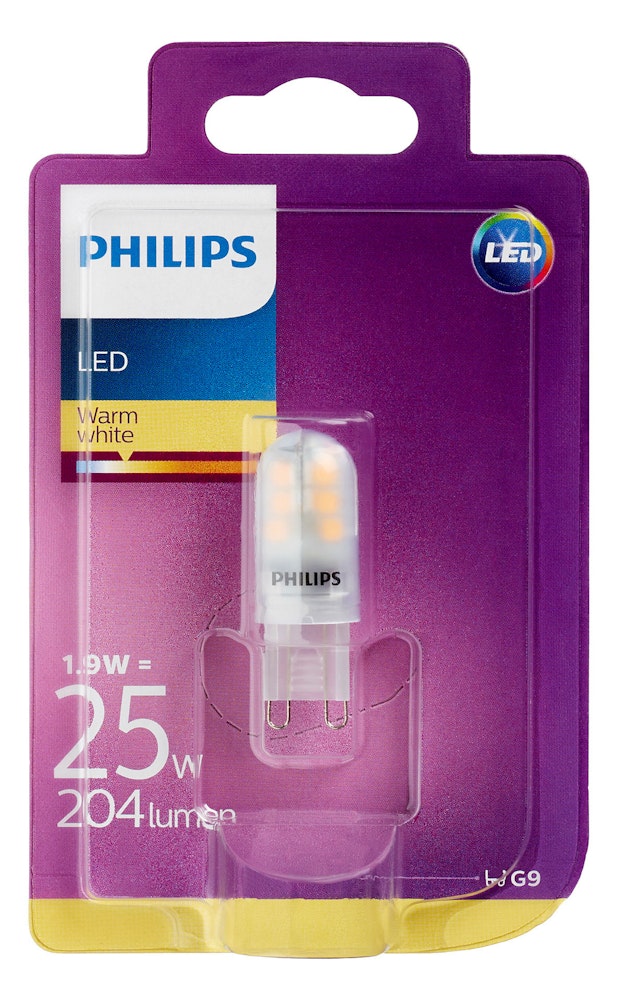 Philips Lyspære Led 25w, G9, 230v
