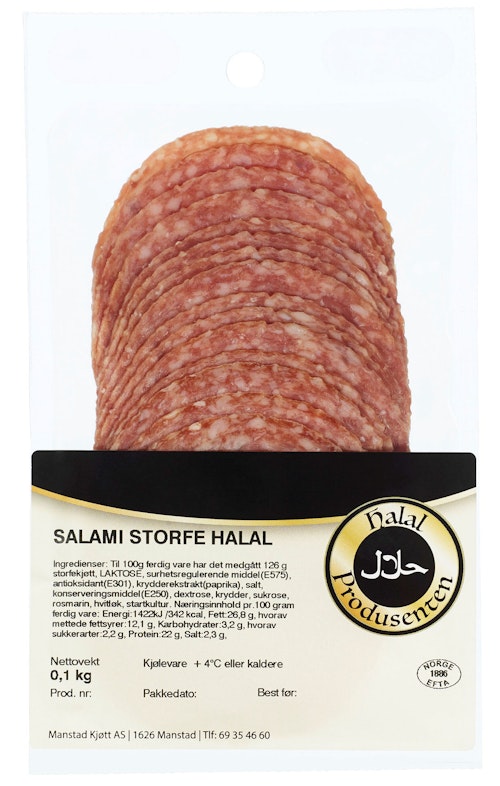 Salami Halal, 100 g