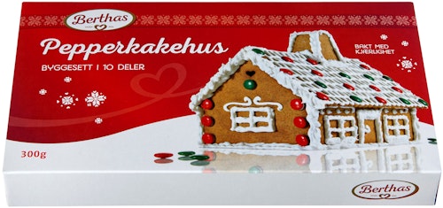 Bilde: © Berthas / Kolonial.no Berthas Pepperkakehus 300 g