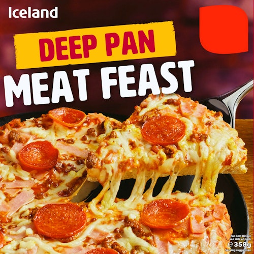 Bilde: © Iceland / Kolonial.no Iceland Meat Feast Pizza Deep Pan, 358 g