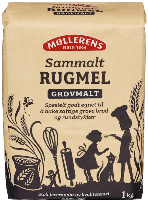 Bilde: © Møllerens / Oda Møllerens Sammalt Rug Grovmalt