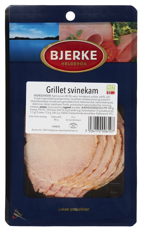 Bilde: © Bjerke Spekemat / Oda Bjerke Spekemat Grillet Svinekam i Skiver