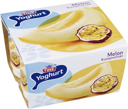 Bilde: © Tine / Kolonial.no Tine Yoghurt Melon 4x150g, 600 g