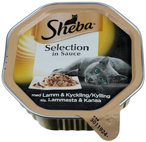 Bilde: © Sheba / Oda Sheba Selection Lam & Kylling 85 g