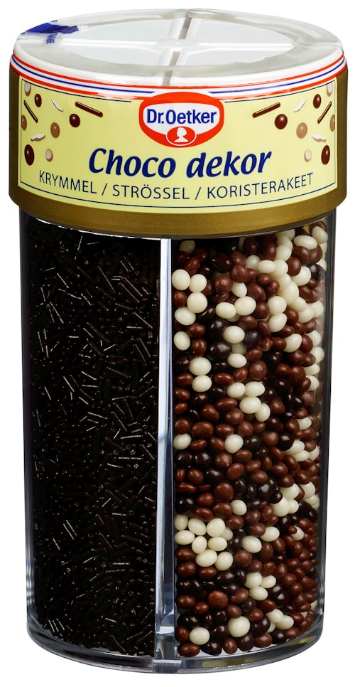 Bilde: © Dr. Oetker / Kolonial.no Dr. Oetker Sjokoladestrøssel 4 Kammer 120 g
