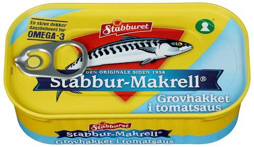 Bilde: © Stabburet / Kolonial.no Stabburet Stabbur-Makrell Hakket Filet 110 g