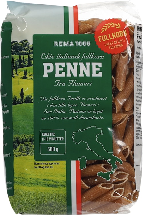 Bilde: © REMA 1000 / Oda REMA 1000 Penne Fullkorn