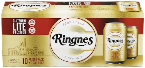 Bilde: © Ringnes / Oda Ringnes Ringnes Lite 10 x 0,33l, 3,3 l
