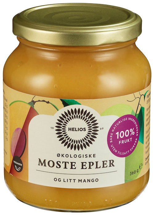 Bilde: © Helios / Kolonial.no Helios Eplemos med Mango 360 g