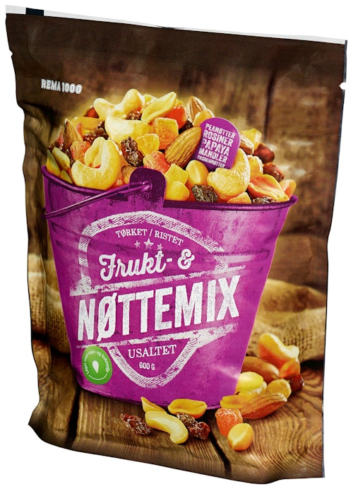 Bilde: © REMA 1000 / Kolonial.no REMA 1000 Nøtte- & Fruktmix 600 g