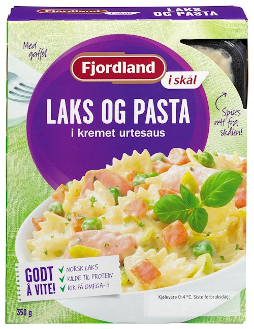 Bilde: © Fjordland / Kolonial.no Fjordland Laks og Pasta 350 g