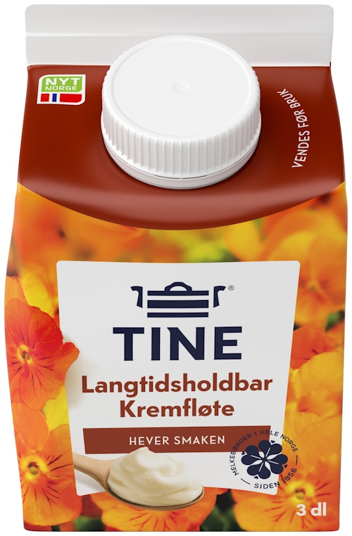 Bilde: © Tine / Kolonial.no Tine TINEKremfløte 37% Langtidsholdbar, 3 dl