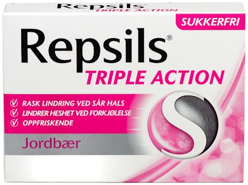 Bilde: © Repsils / Oda Repsils Halstabletter Jordbær sukkerfri, 62 g