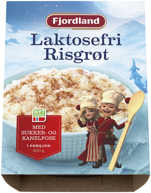 Bilde: © Fjordland / Kolonial.no Fjordland Laktosefri Risgrøt 400 g