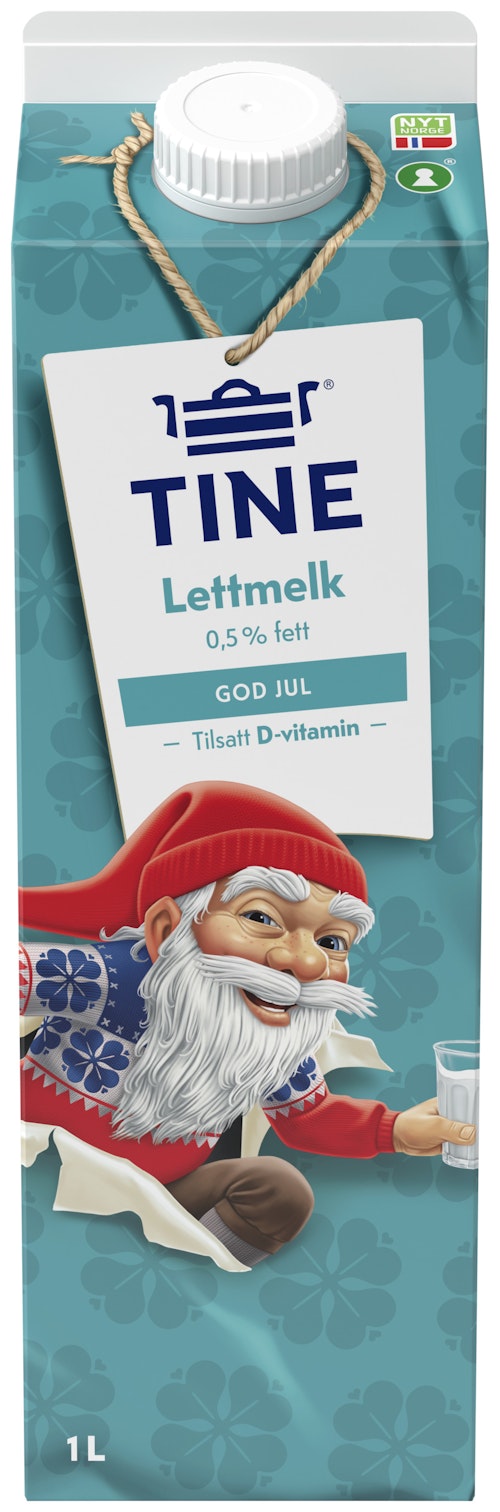 Bilde: © Tine / Kolonial.no Tine TineMelk Lett 0,5%, 1 l